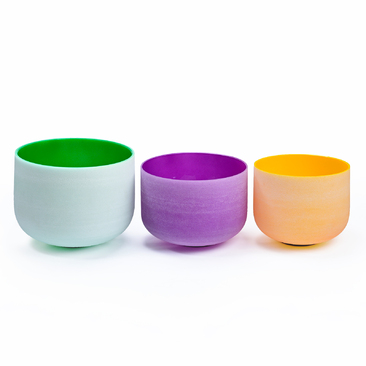 Color Frosted Singing Bowl 